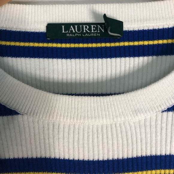 Lauren Ralph Lauren Stripes Sweater Size Medium - Picture 5 of 8